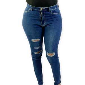Straight Distressed Jeans